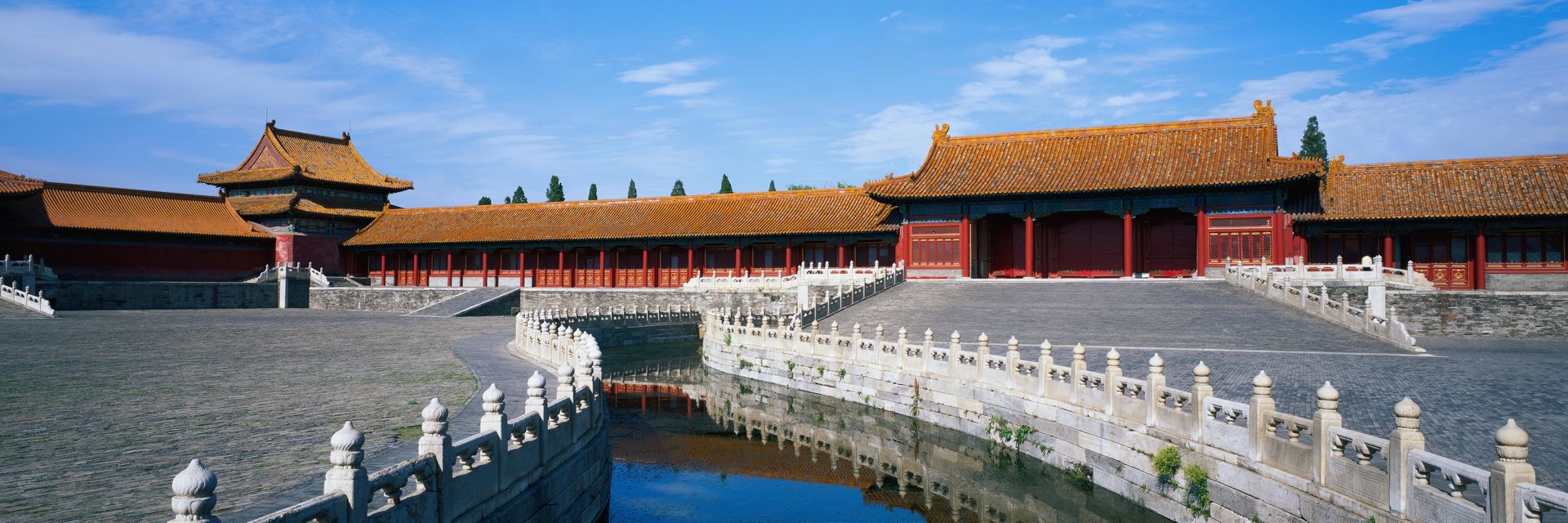 The Hall of Central Harmony courtyard, a quieter space beyond the Outer Court