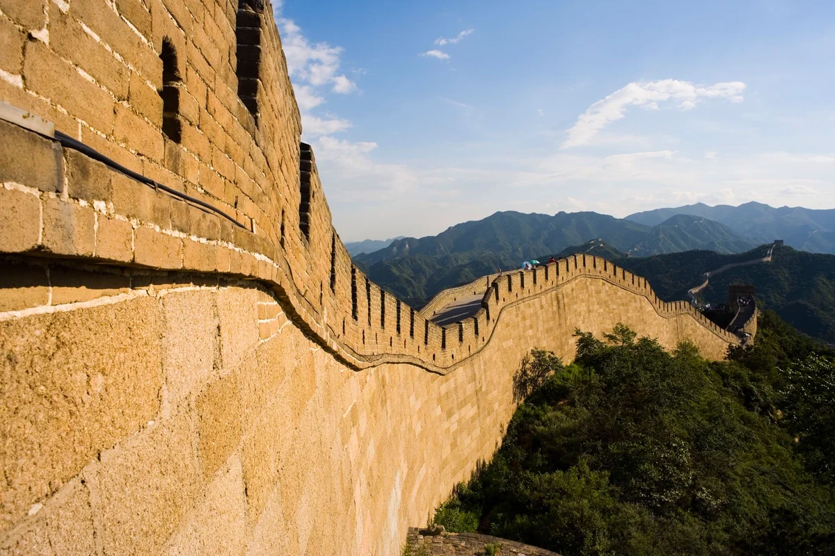 Badaling's crowded restored section
