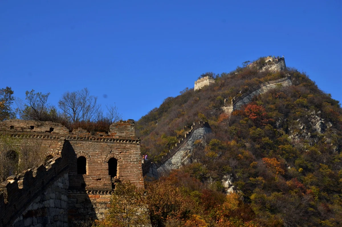 Jiankou's wild, unrestored wall