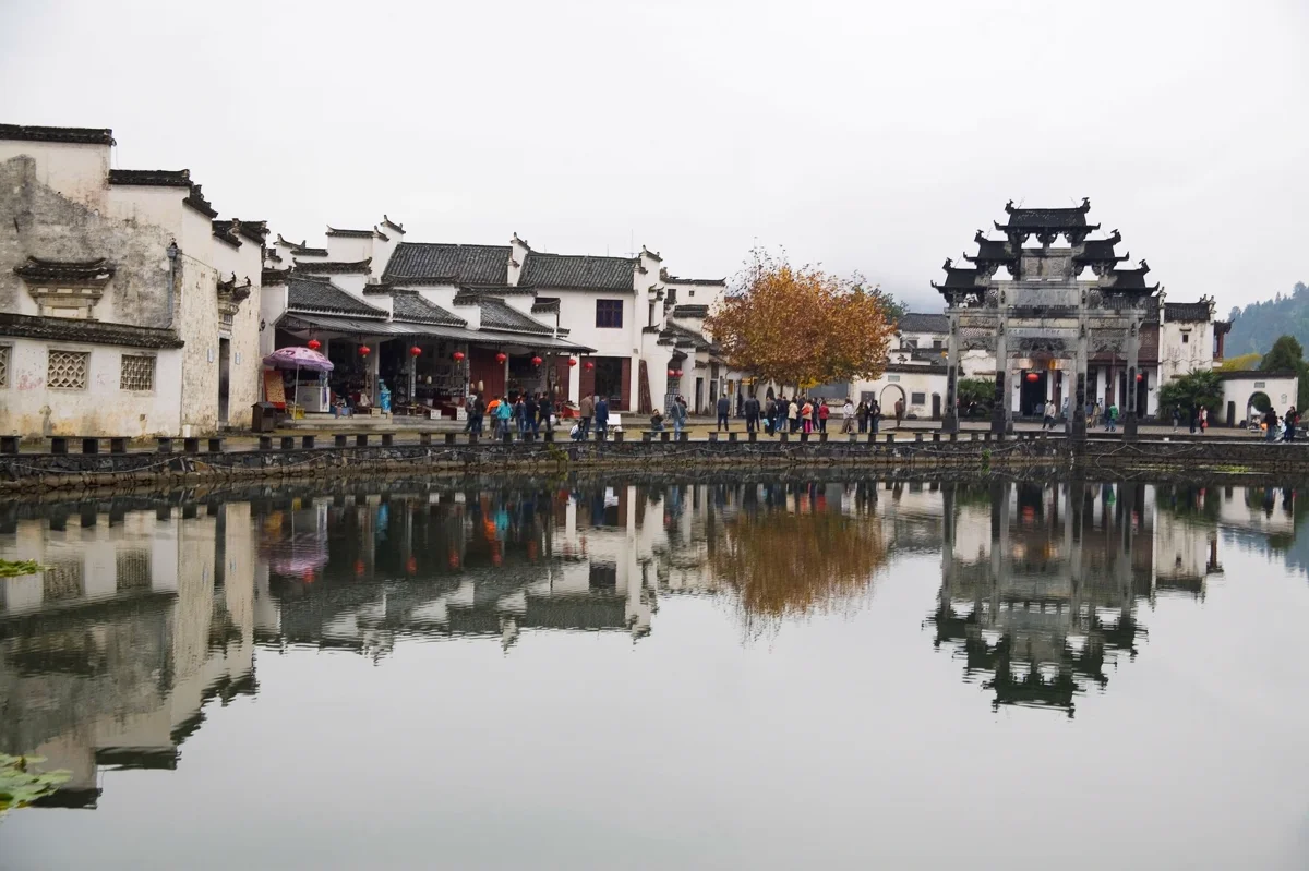 Xidi ancient village Huizhou architecture courtyard