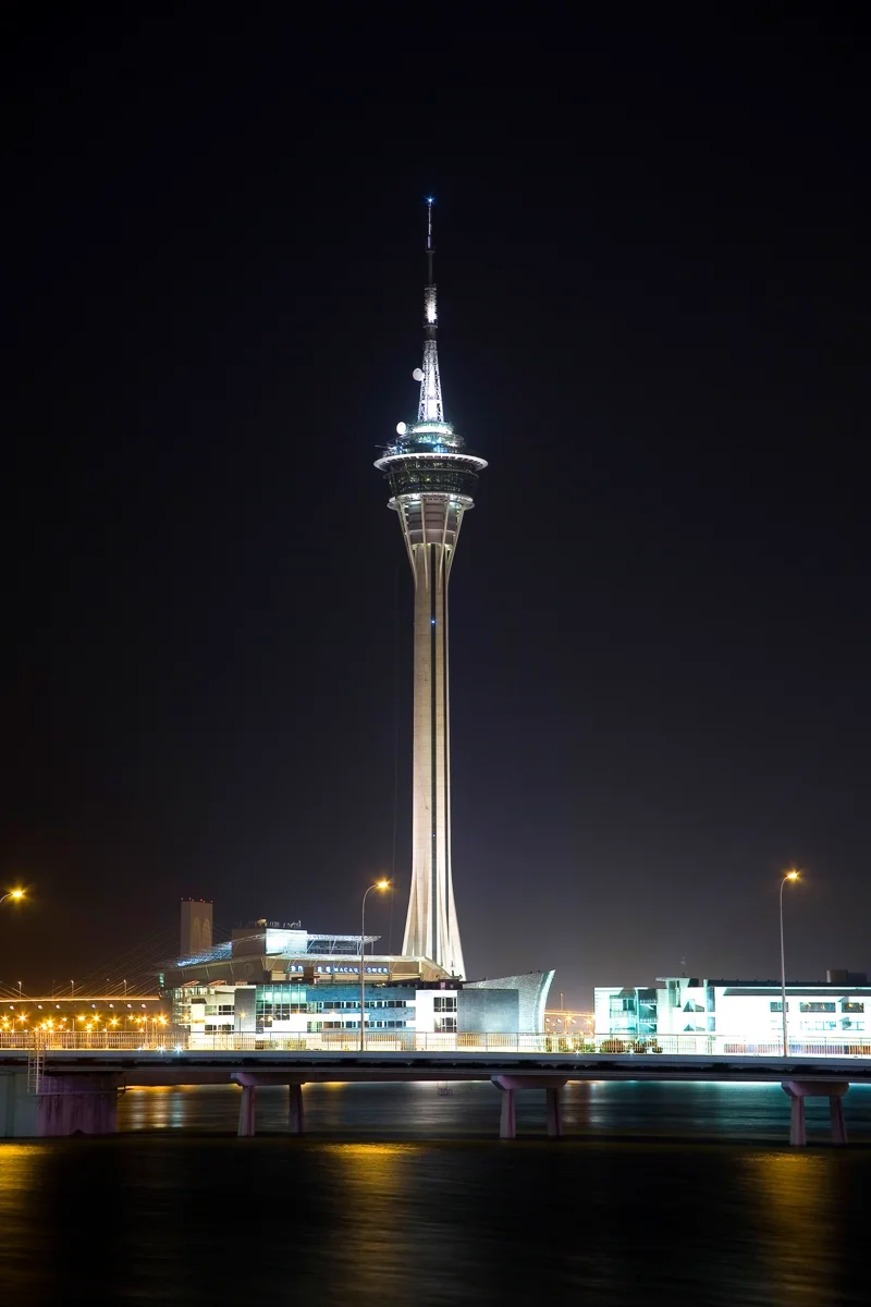 Macau Tower observation deck and skyline