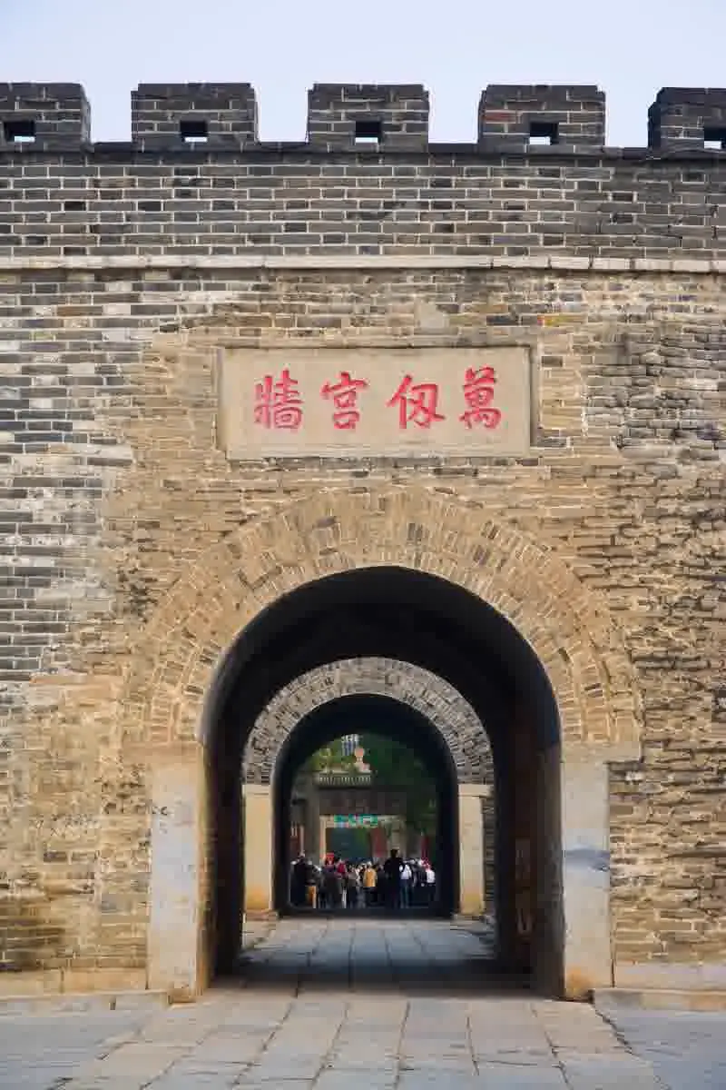 Ancient stone steles bearing imperial inscriptions