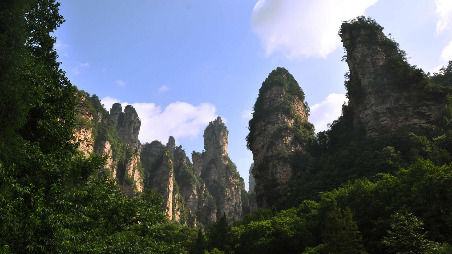 Glass Bridge over Zhangjiajie Grand Canyon